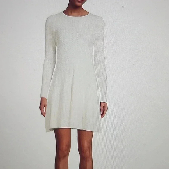 ELIE TAHARI RIBBED CASHMERE BLEND A LINE DRESS SIZE S - Picture 1 of 5